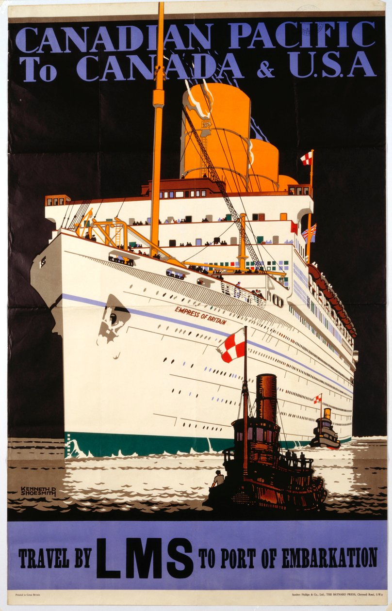 Kanadský Pacifik do Kanady a USA od Kenneth Shoesmith