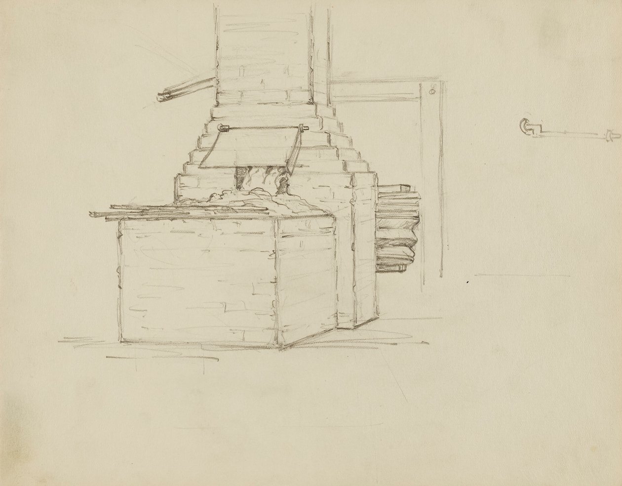 (Rotunda Kapitolu státu Iowa) (Výrobky, studie pro panel) od Kenyon Cox