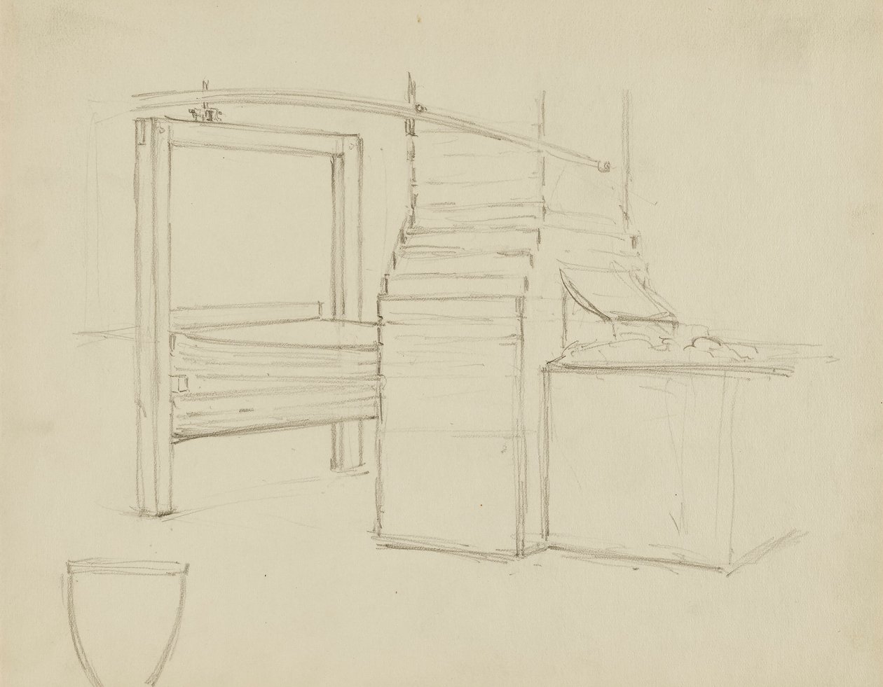 (Rotunda Kapitolu státu Iowa) (Výrobky, studie pro panel) od Kenyon Cox