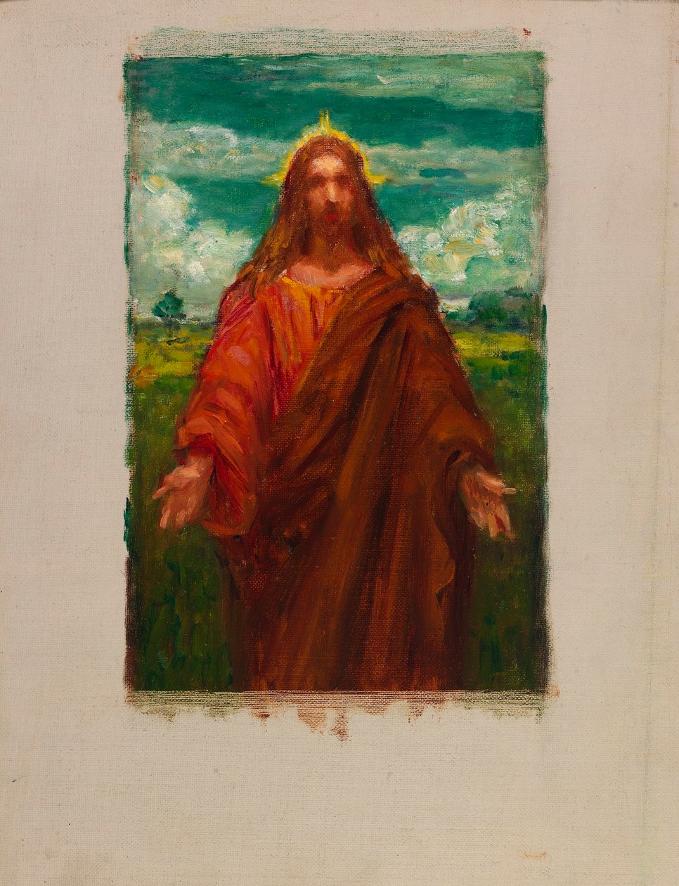 Studie pro "Kristus" od Kenyon Cox