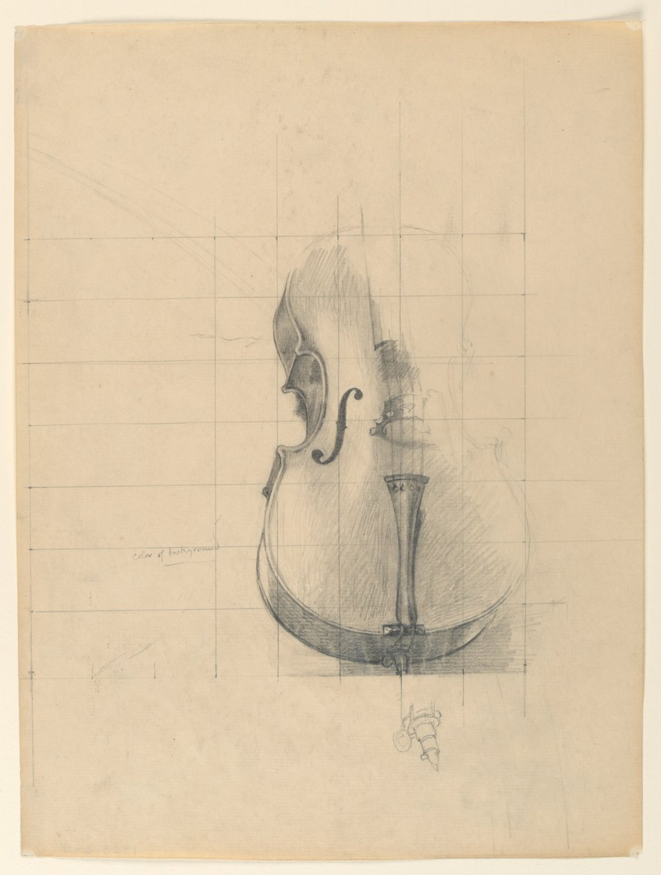 Studium pro „Hudbu“, „Umění“, Knihovna Kongresu, Washington D.C. od Kenyon Cox