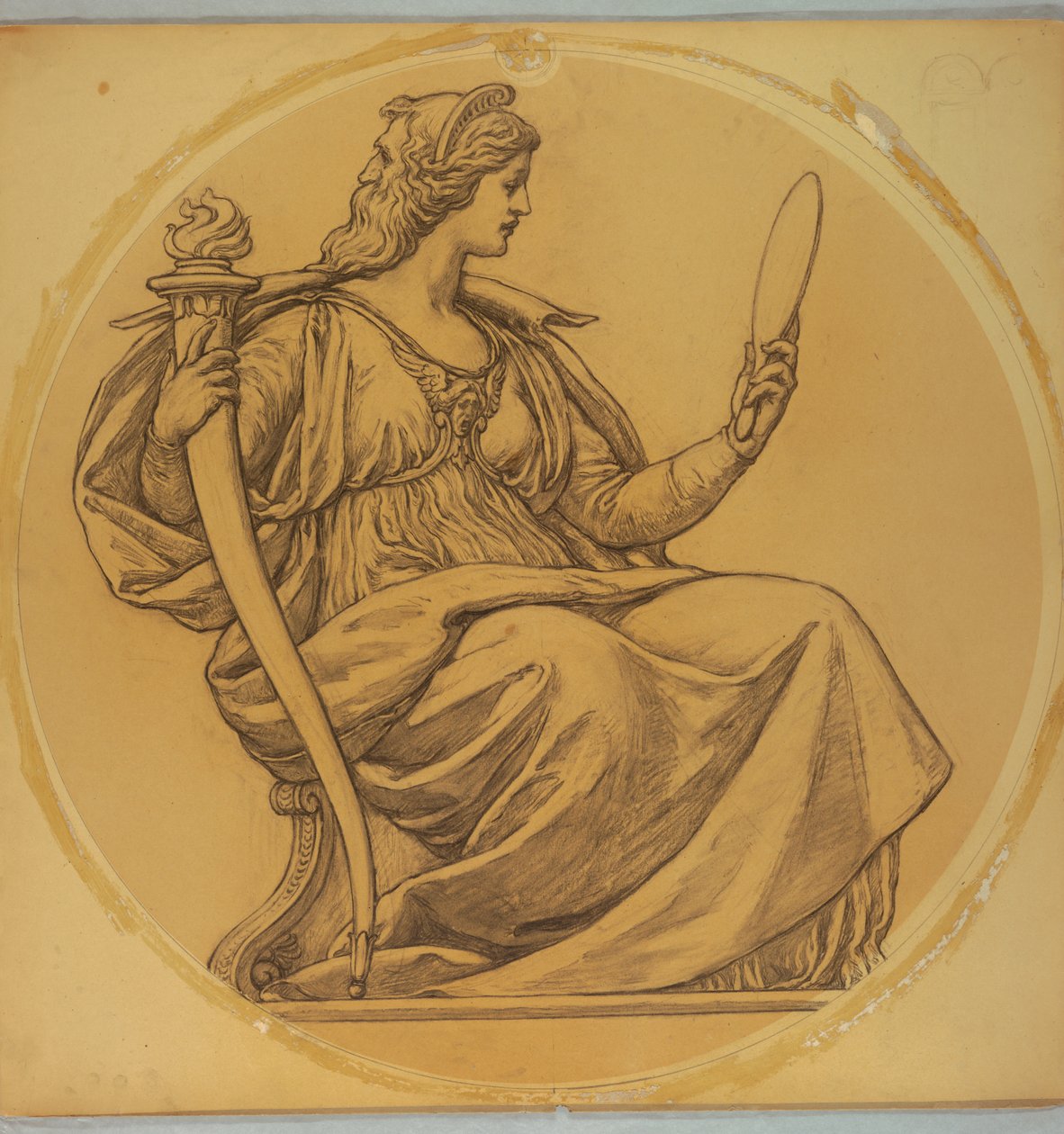 Studujte na "Obezřetnost," Lunette v Hudson County Courthouse, Jersey City, NJ od Kenyon Cox