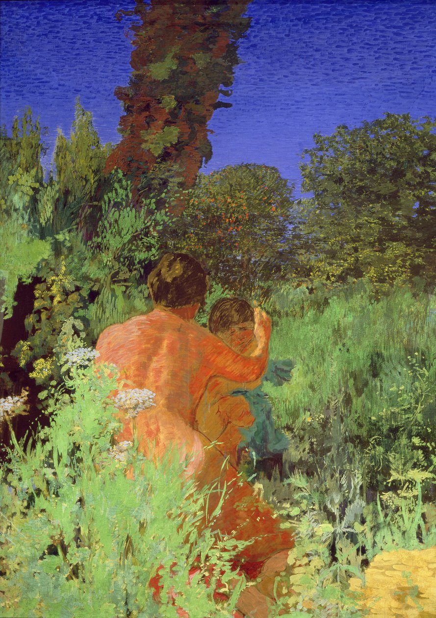 The Infancy of Jupiter, c.1919-20 (psinka na plátně) od Ker Xavier Roussel