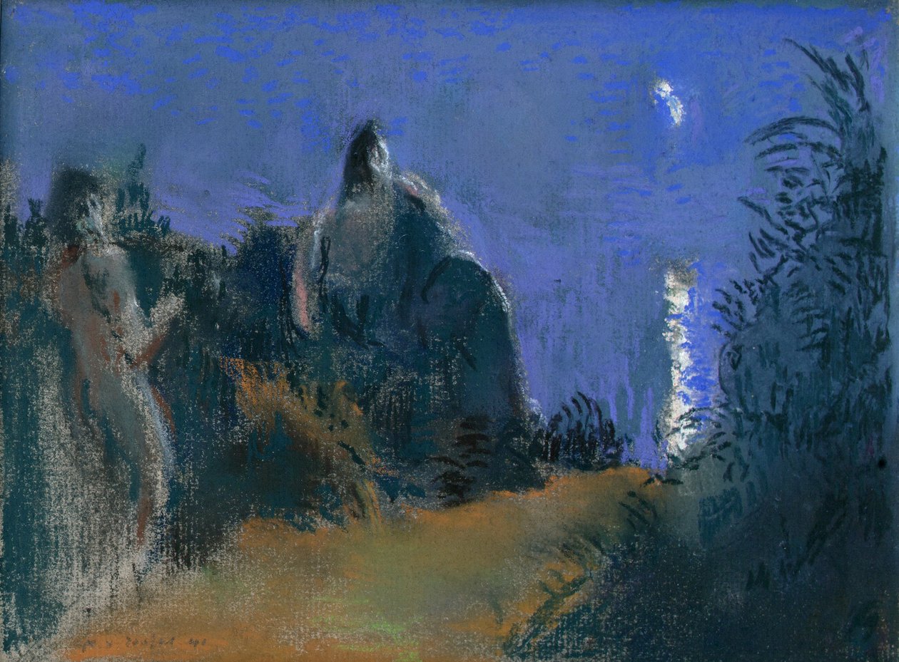 Měsíční svit nad mořem, 1941. od Ker Xavier Roussel