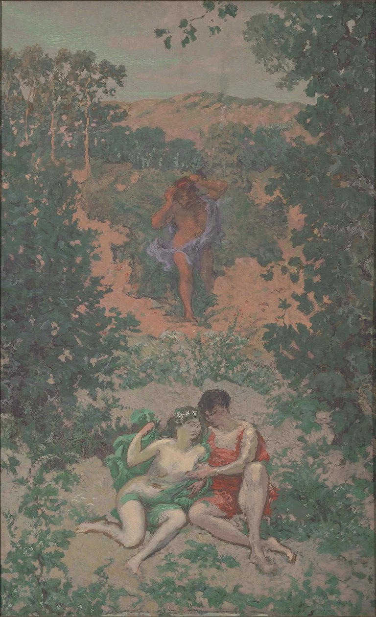 Polyphemus, Acis a Galatea, 1867-1944. od Ker Xavier Roussel