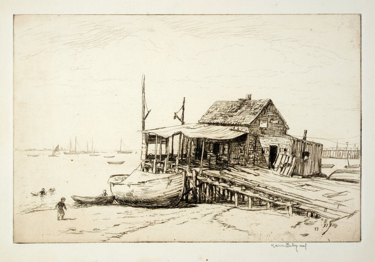 Přístaviště Fish Wharf, Gloucester od Kerr Eby