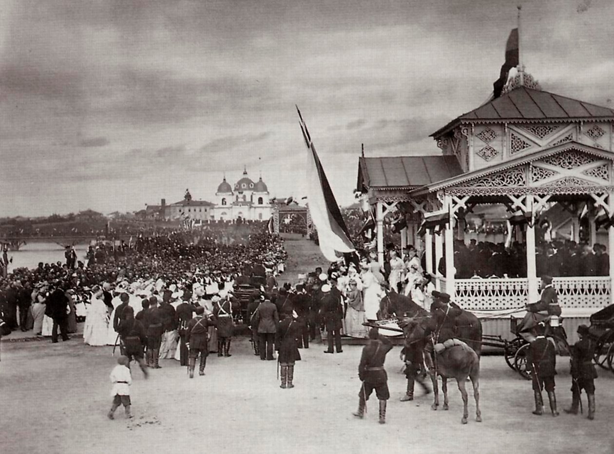 Carevič Nicholas Ruska v Novočerkassku, Rusko, 1891. od Kessler