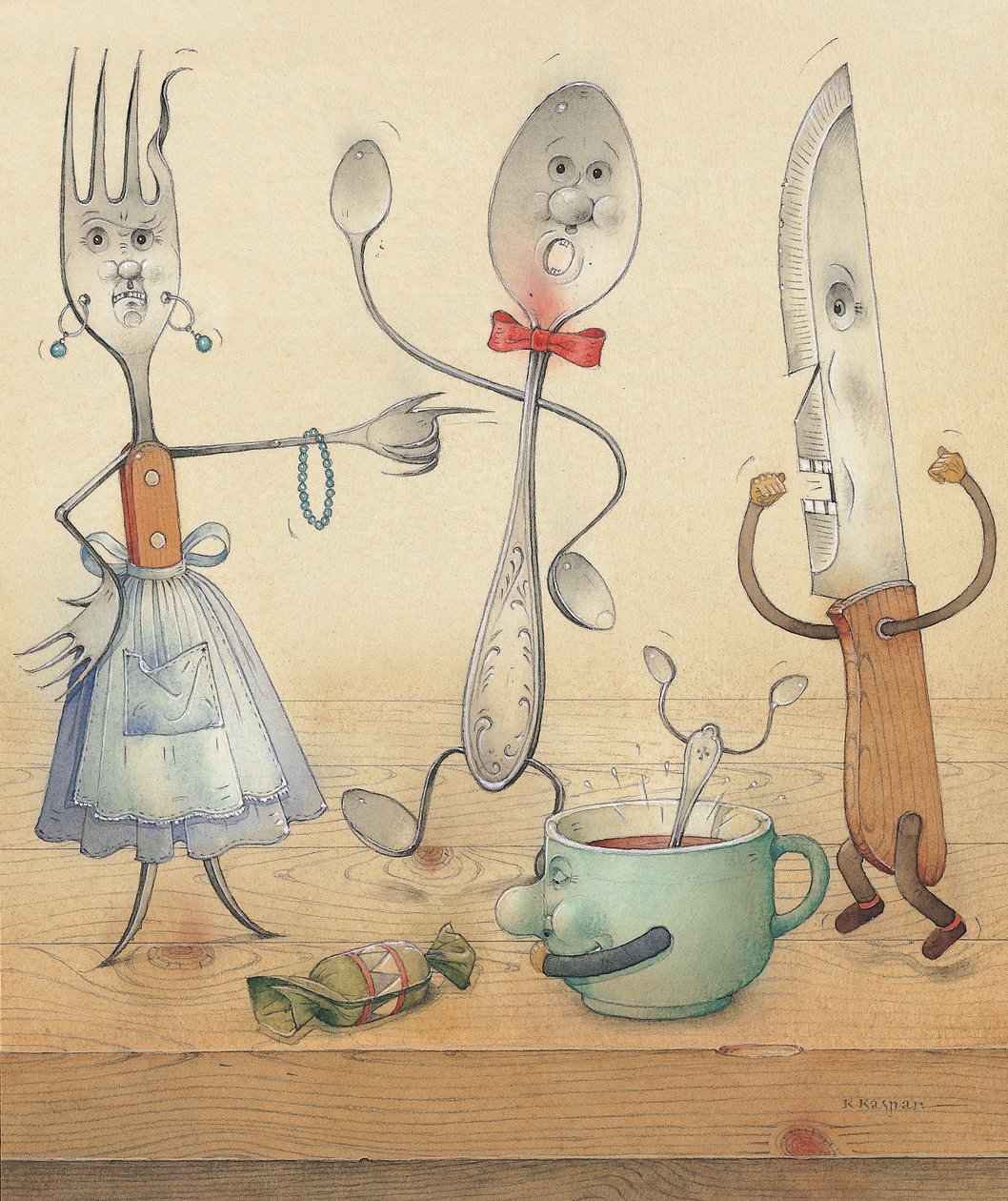 Argument, 2003 (wc na papíře) od Kestutis Kasparavicius