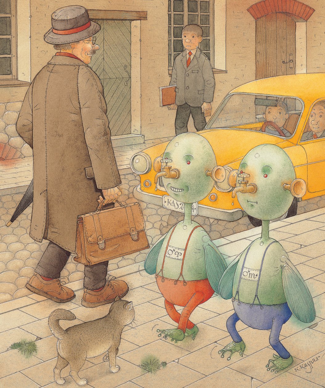 Marťané, 2005 (wc na papíře) od Kestutis Kasparavicius