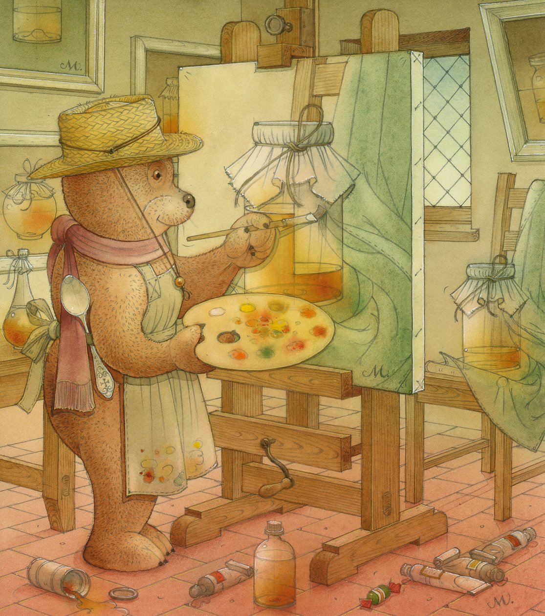 Malíř, 2006 (wc na papíře) od Kestutis Kasparavicius