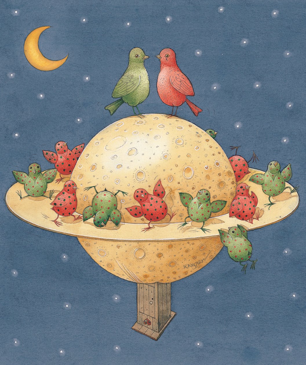 Planet, 2003 (wc na papíře) od Kestutis Kasparavicius