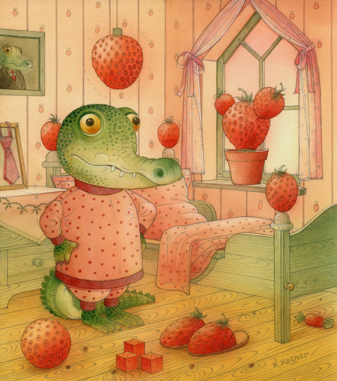 Jahodový den, 2006 (wc na papíře) od Kestutis Kasparavicius