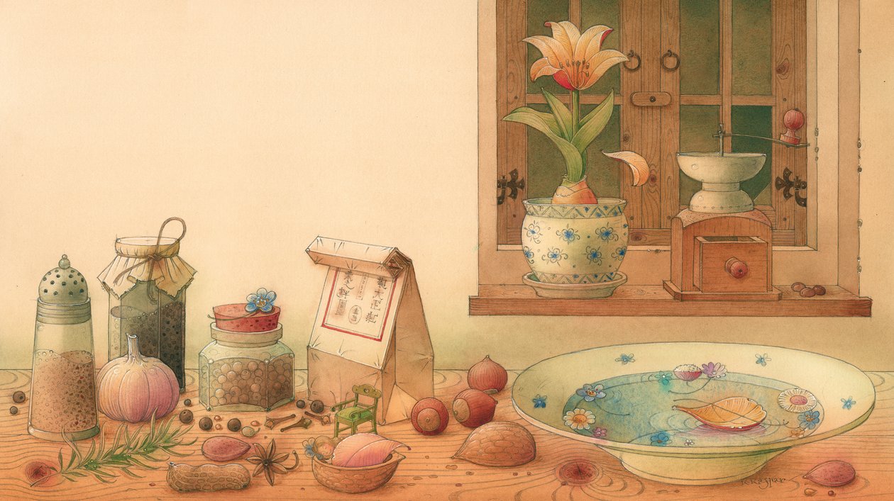 Thumbelina 01, 2005 (wc na papíře) od Kestutis Kasparavicius