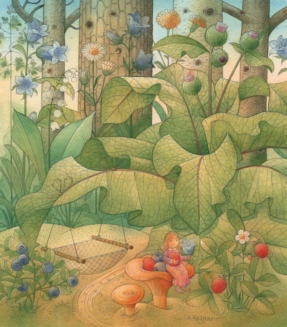 Thumbelina 09, 2005 (wc na papíře) od Kestutis Kasparavicius