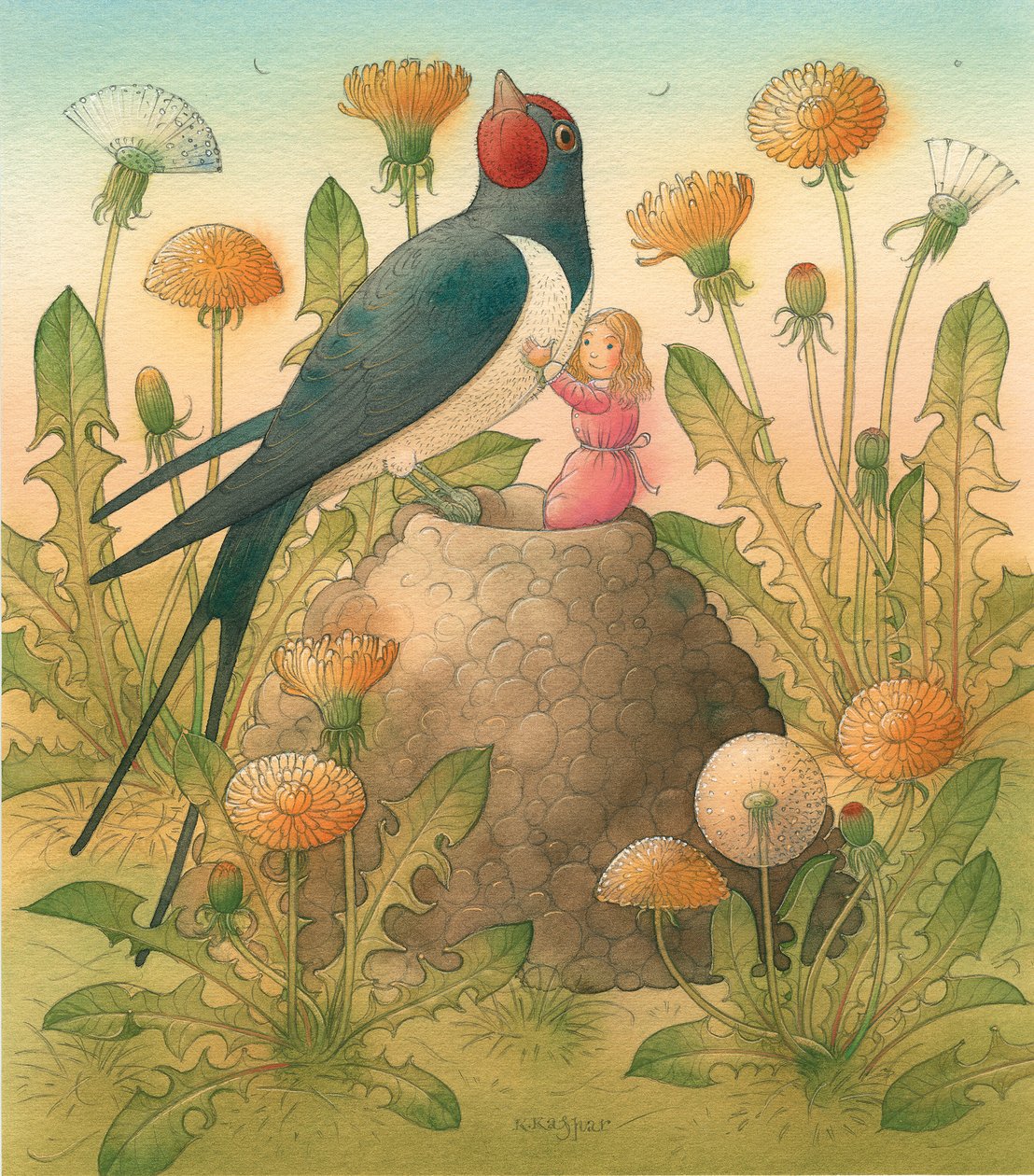 Thumbelina 12, 2005 (wc na papíře) od Kestutis Kasparavicius