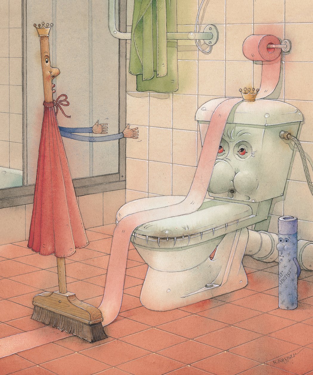 WCStory, 2003 (wc na papíře) od Kestutis Kasparavicius