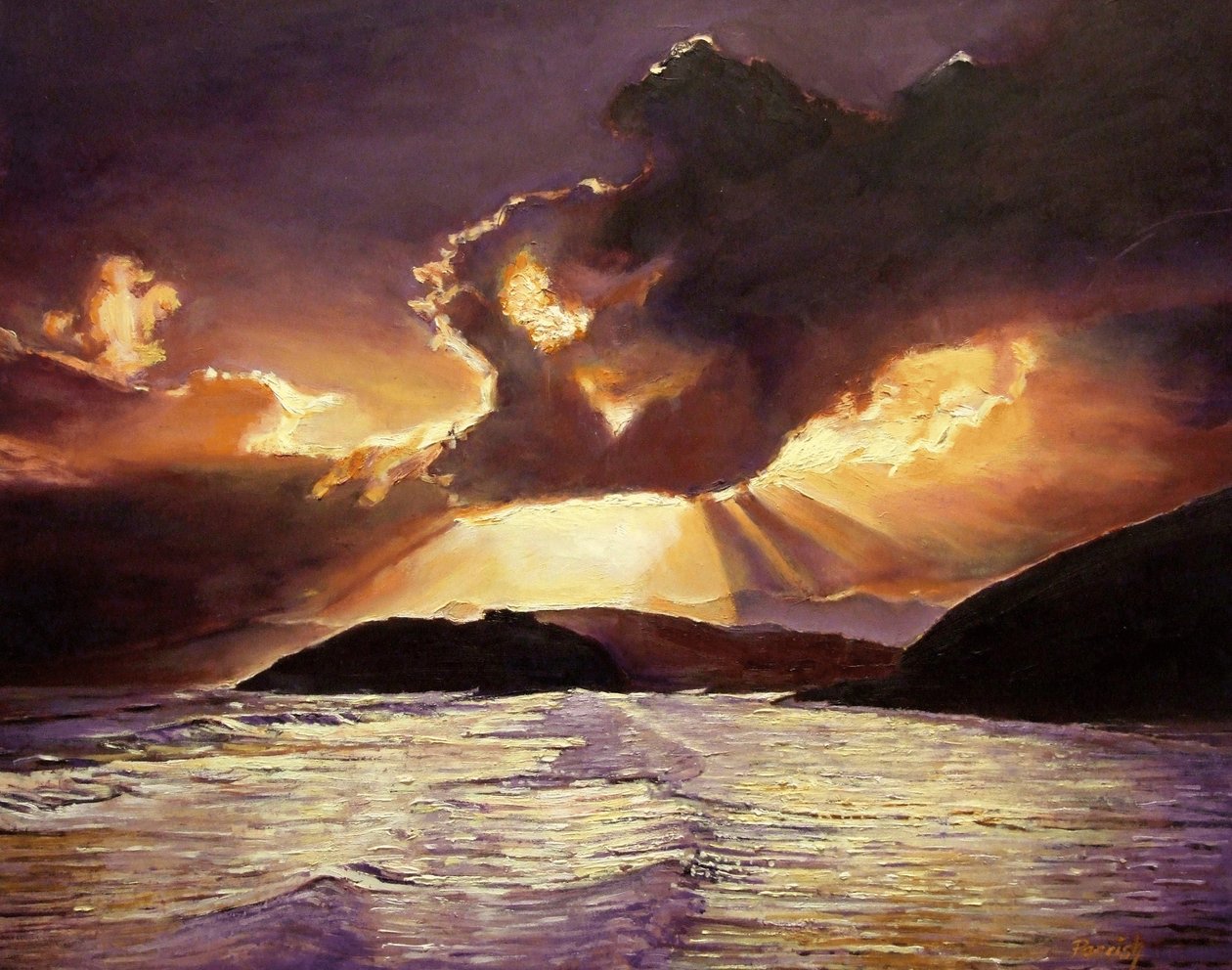 Here Comes the Storm, 2008 od Kevin Guild of Railway Artist Parrish