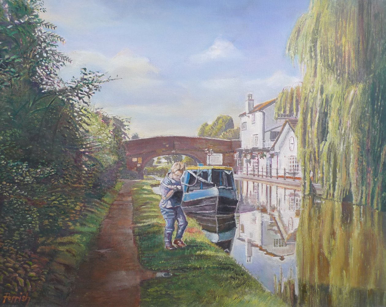 Žena tahající zadek, 2008 od Kevin Guild of Railway Artist Parrish