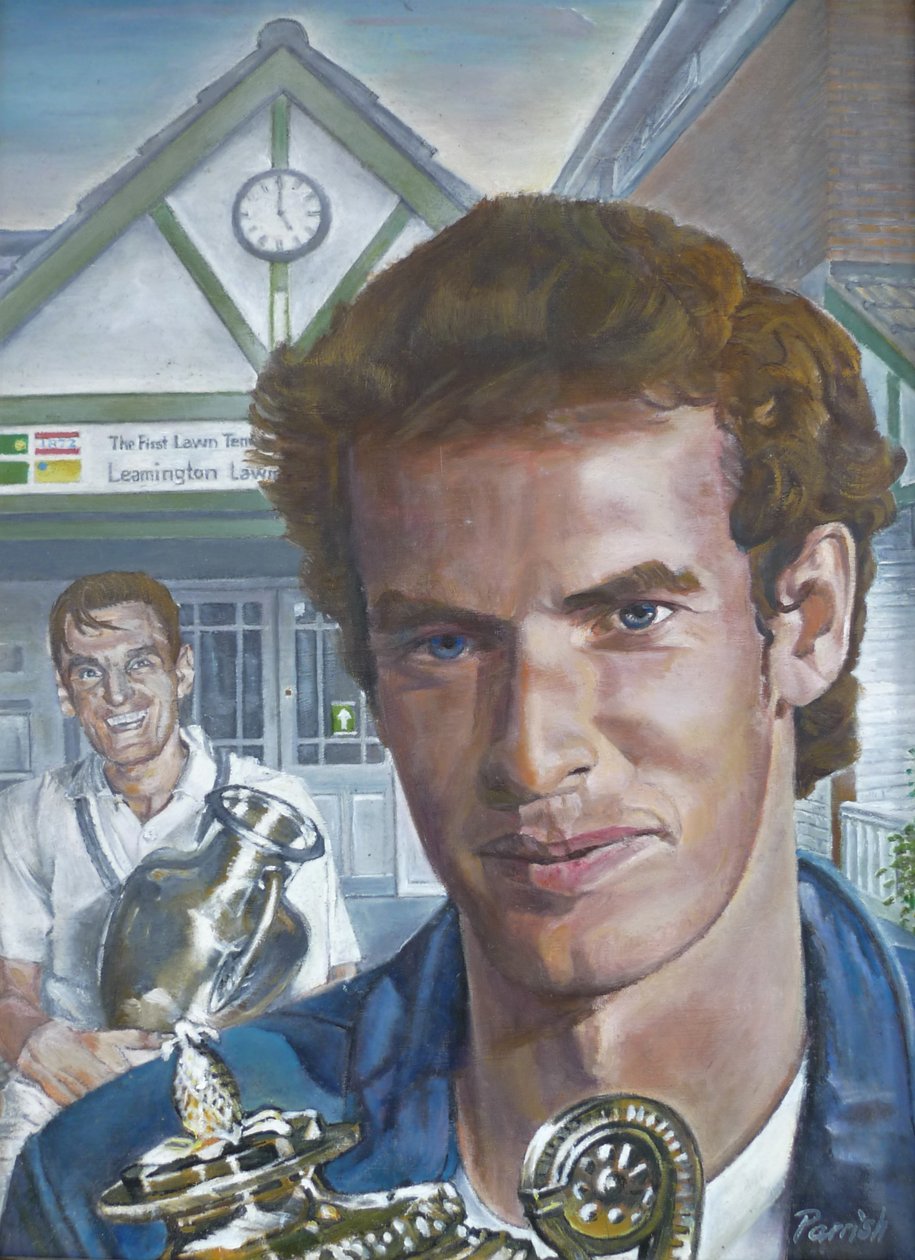 Wimbledon Mens Champions Navštivte Leamington Lawn Tennis and Squash Club (malba) od Kevin Parrish