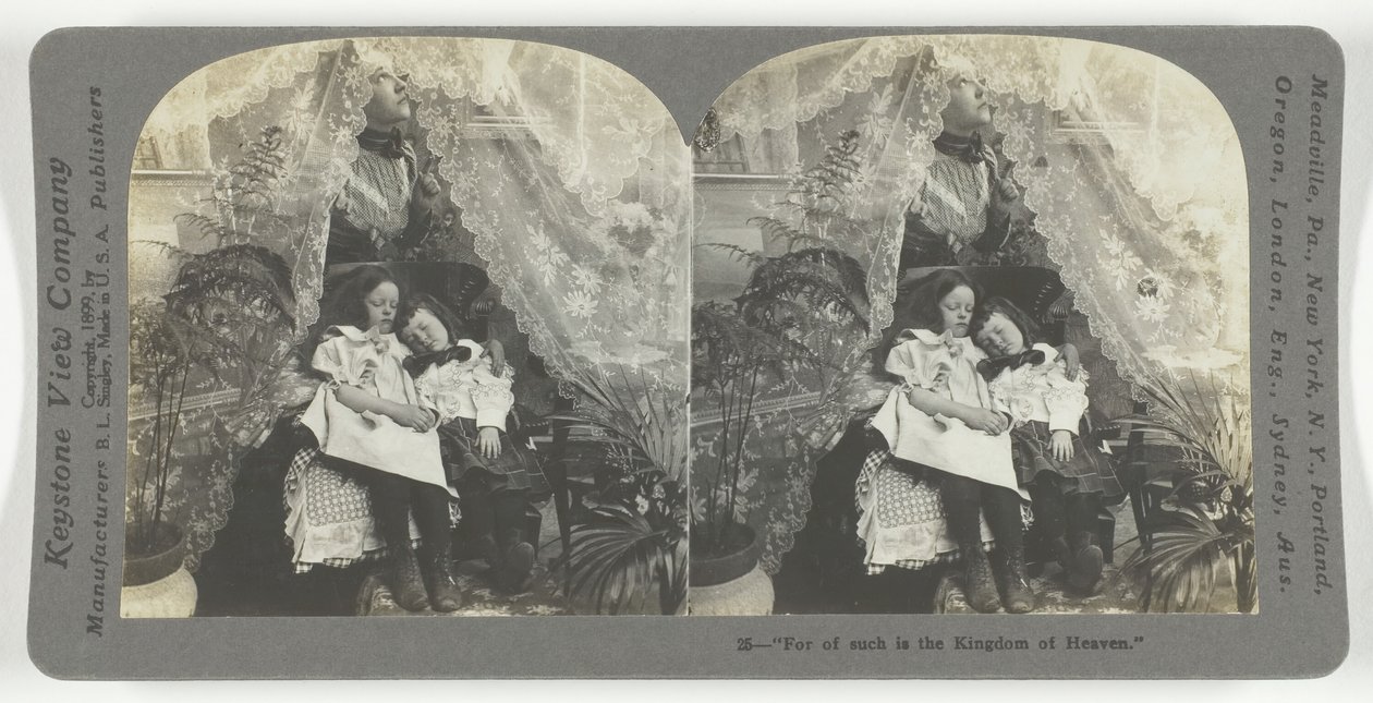 Neboť takovým je Království nebeské, 1899. od Keystone View Company