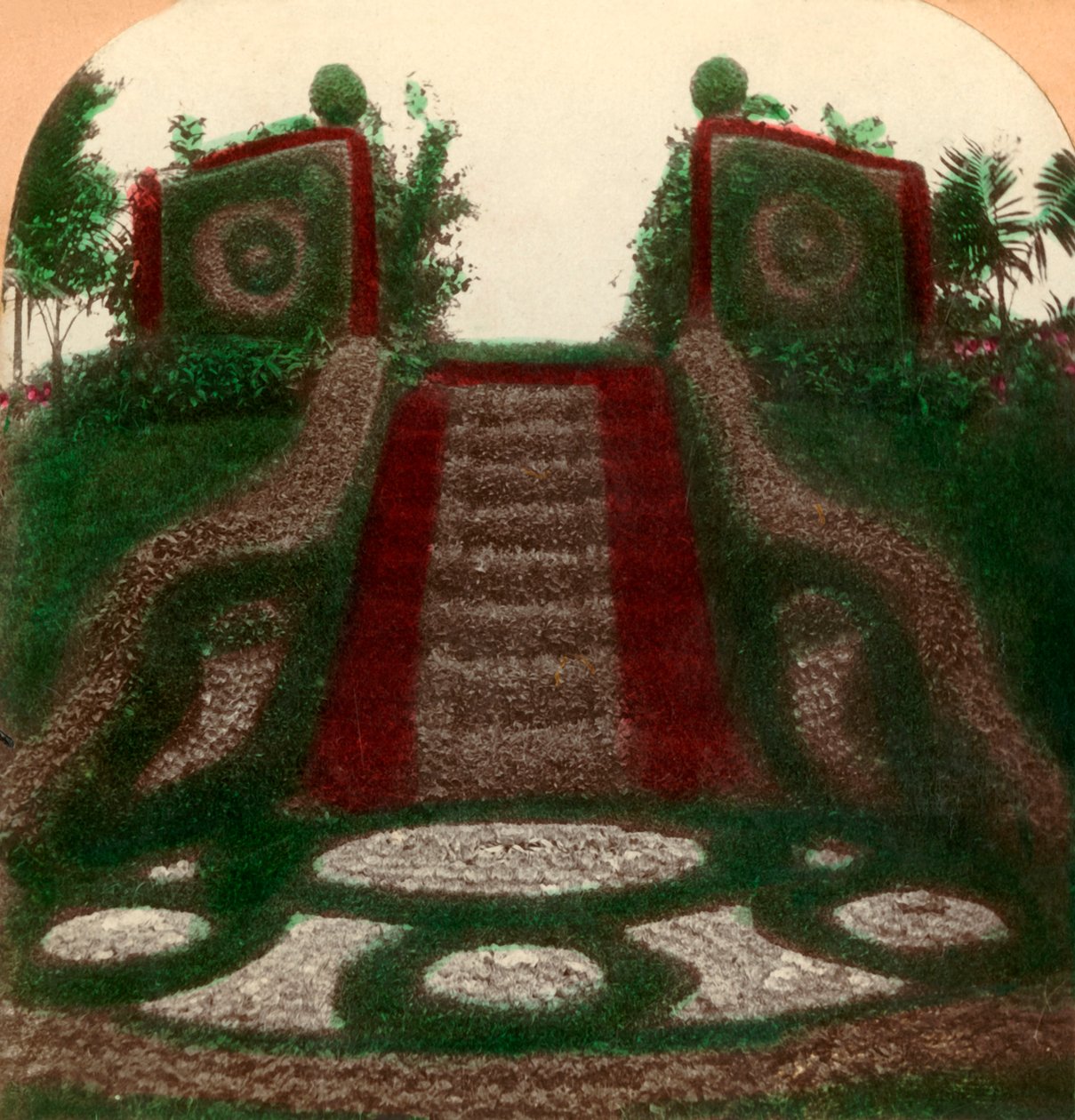 Gates Ajar, park Como, St. Paul, Minnesota, USA, 1897. od Keystone View Company