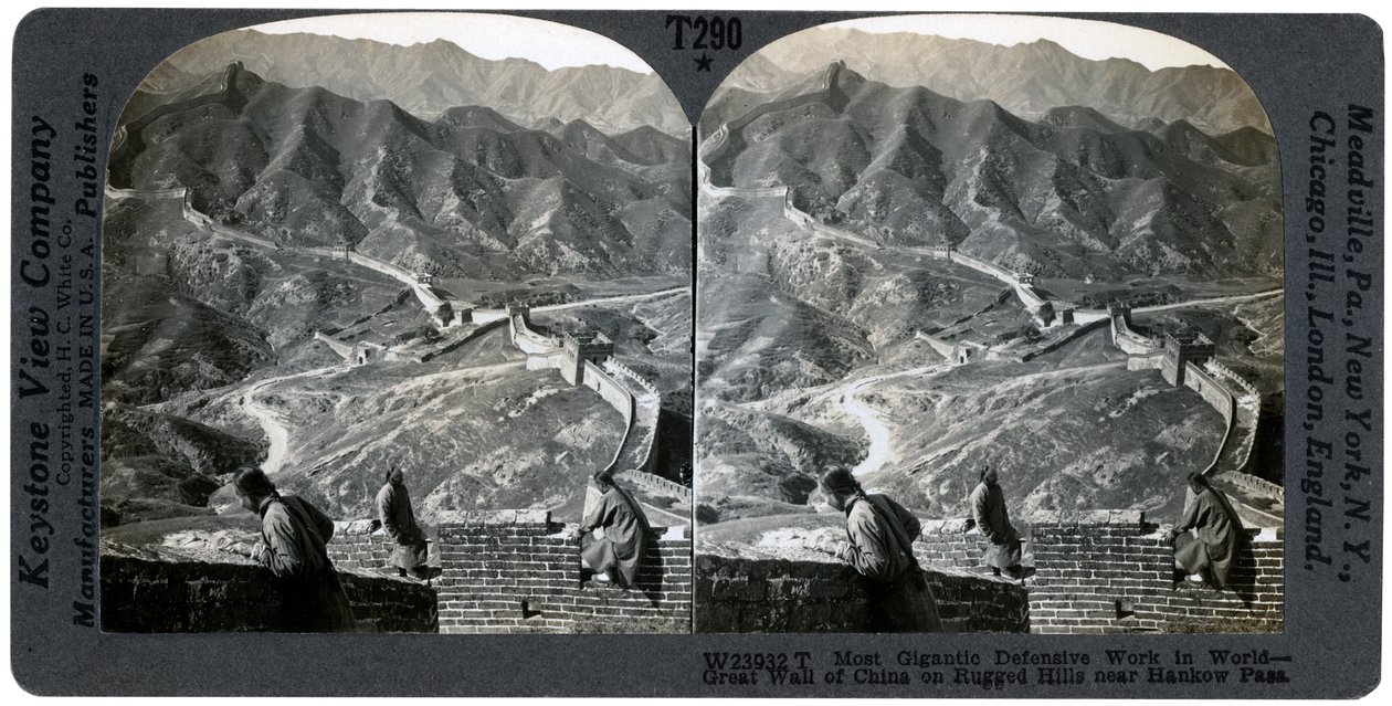 Velká čínská zeď, poblíž Hankow Pass, Čína, c 1900s. od Keystone View Company