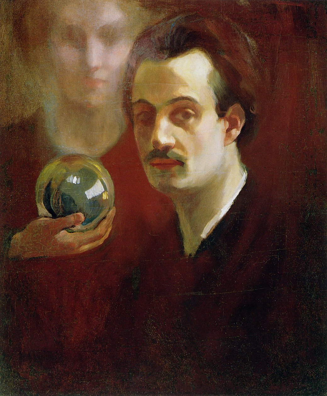 Autoportrét a múza, 1911 od Khalil Gibran
