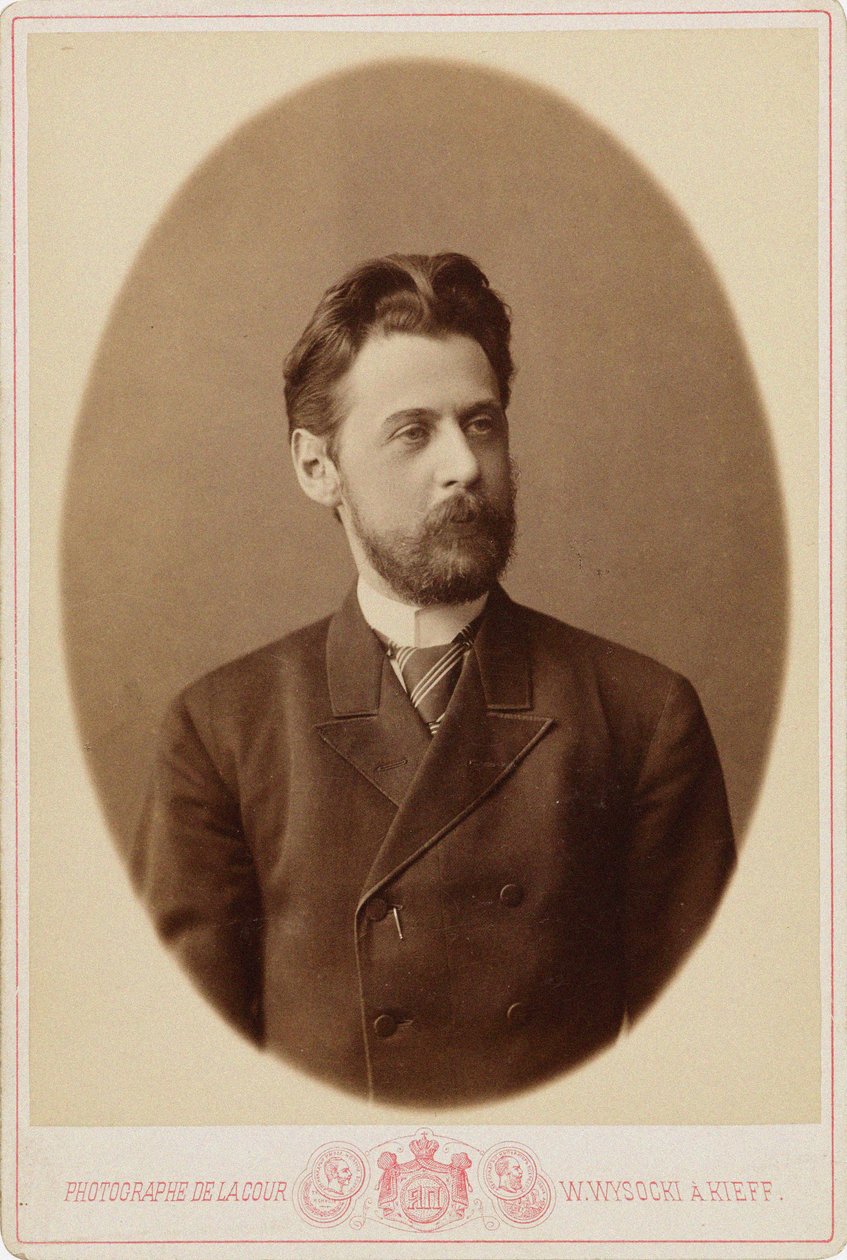 Portrét básníka Innokenty Annensky 1856-1909, c. 1890. od Kiev . Photo studio V. Vysotsky