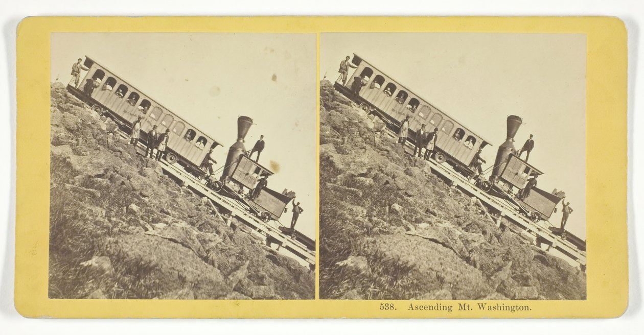 Ascending Mt. Washington, 185575. Tvůrci: Kilburn Brothers, BW Kilburn. od Kilburn Brothers, BW Kilburn
