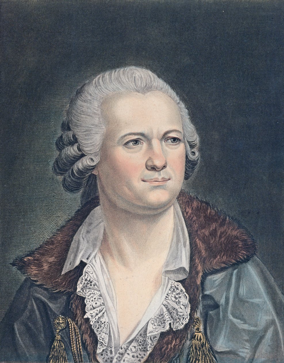 Pierre-Joseph Desault, 1800 (barevná rytina) od Kimly