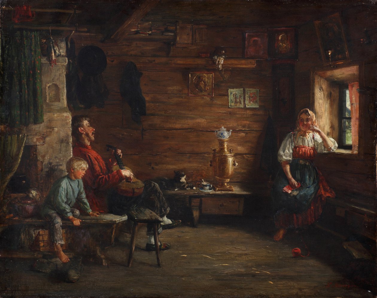 Rodinná idylka od Kirill Vikentievich Lemoch