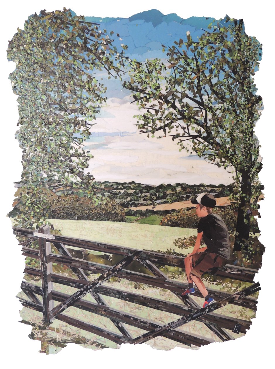 Memories Of Summer, 2019 (časopisová koláž) od Kirstie Adamson
