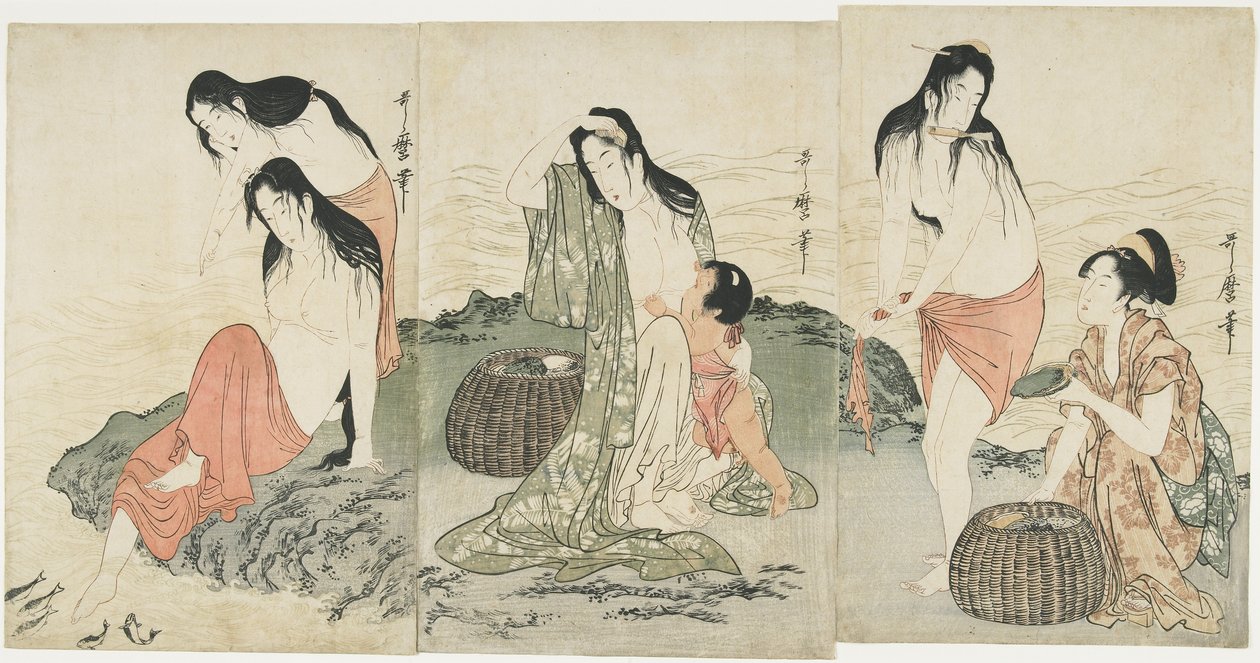 Abalone Divers, 1797-1798 od Kitagawa Utamaro