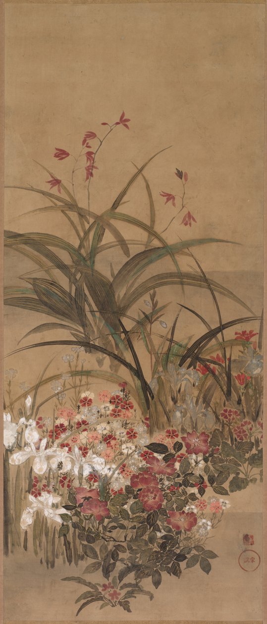 Letní květiny, polovina 1600s. od Kitagawa Sosetsu