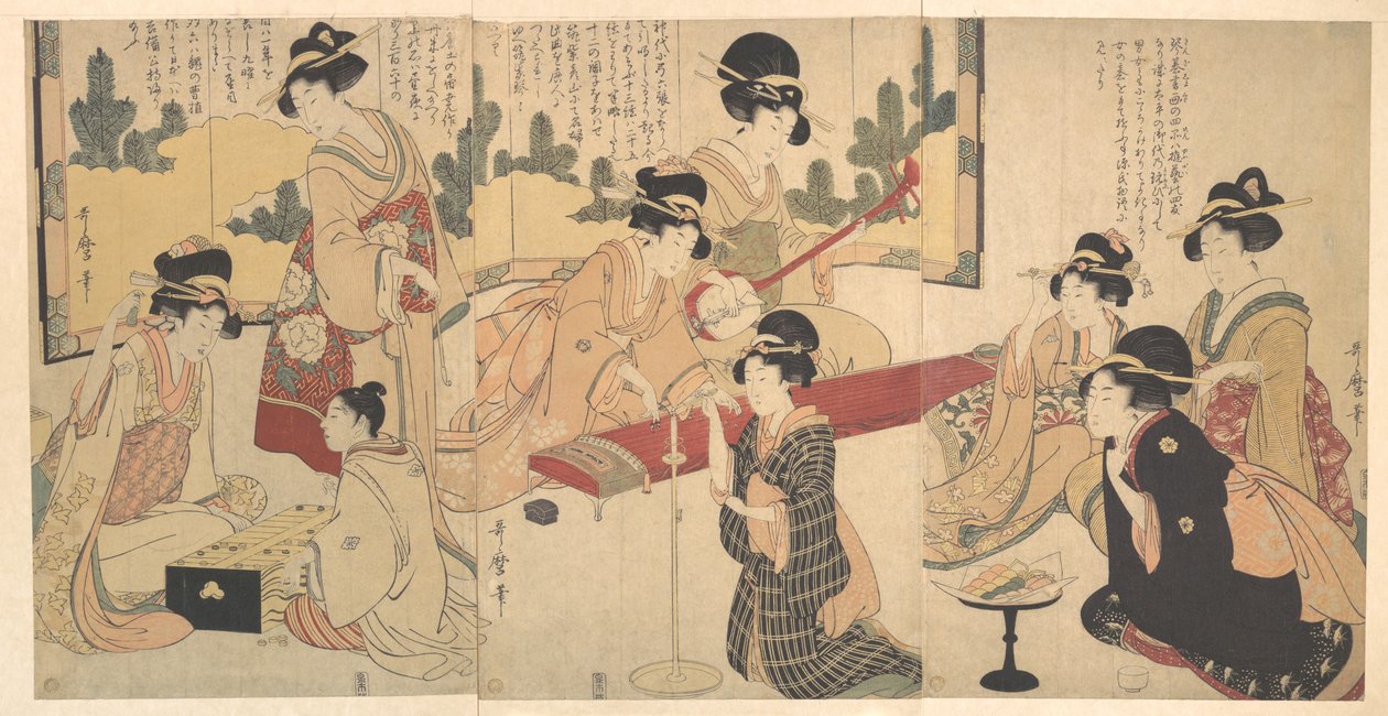 Veselý večírek od Kitagawa Utamaro