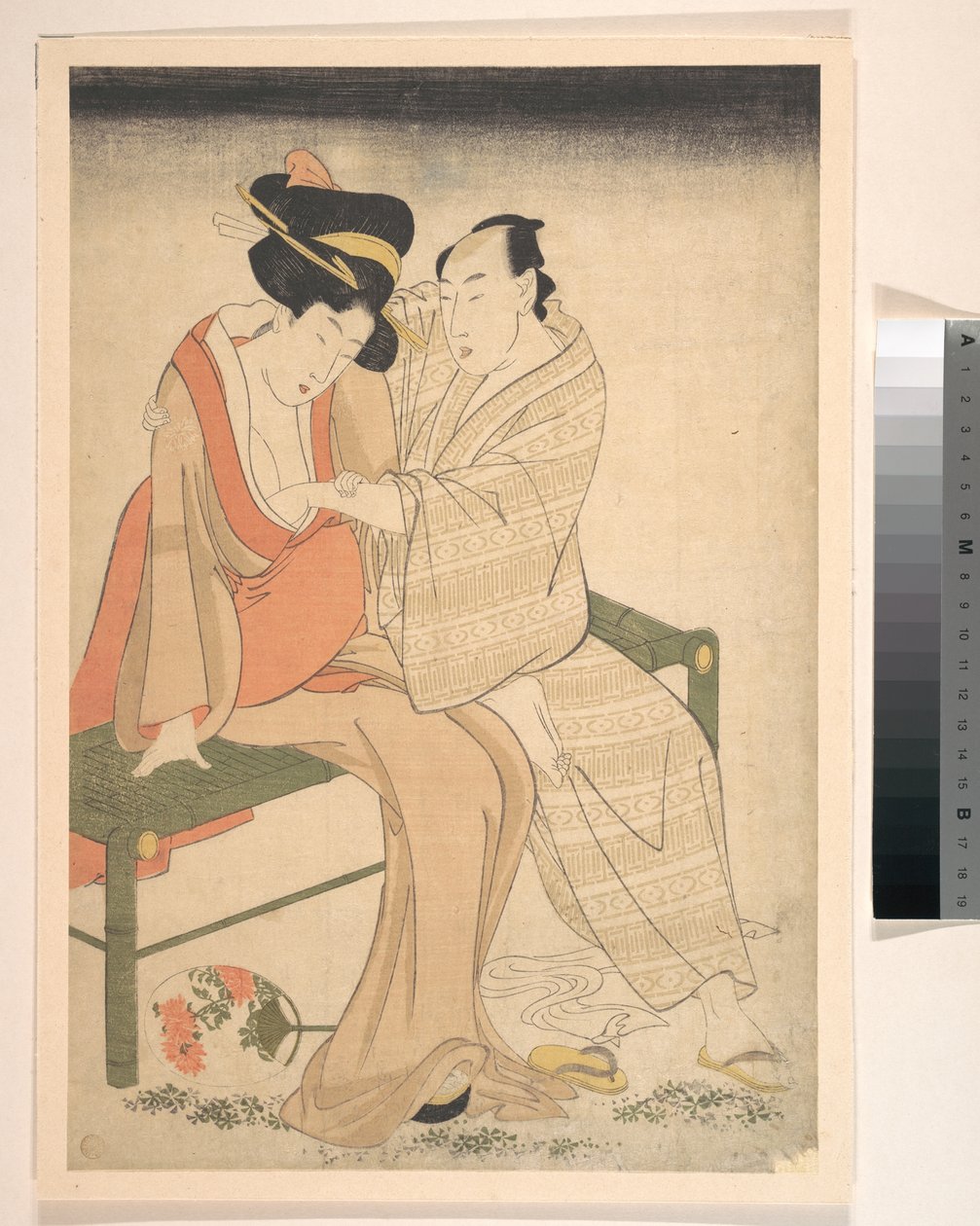 Dvojice milenců od Kitagawa Utamaro