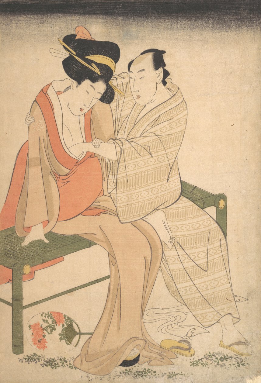 Pár milenců, 1795. od Kitagawa Utamaro