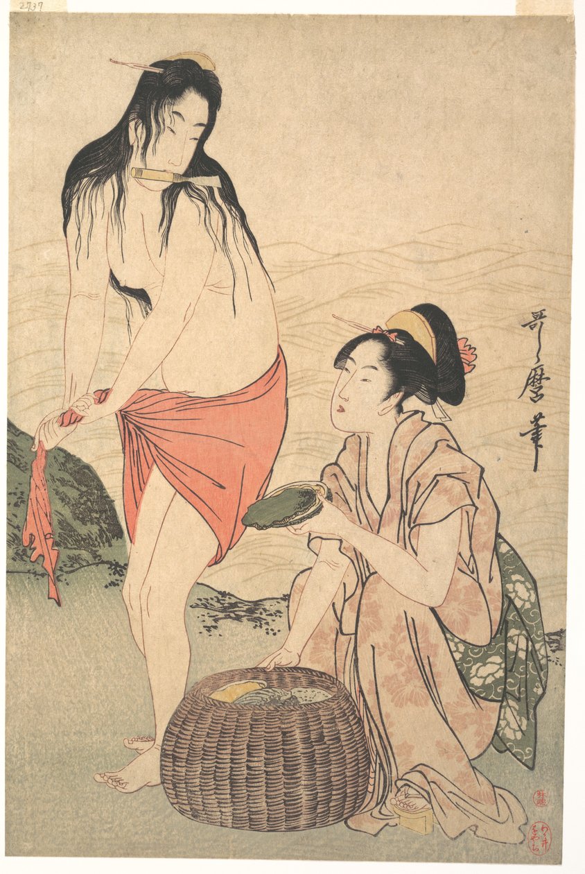 Abalone Divers od Kitagawa Utamaro