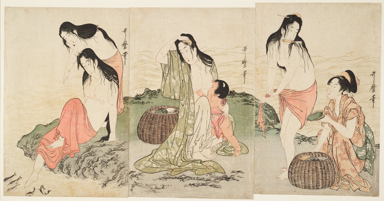 Potápěčky pro ušně od Kitagawa Utamaro