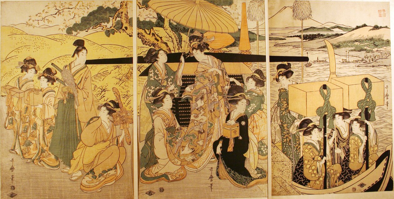 Na přistání trajektu od Kitagawa Utamaro