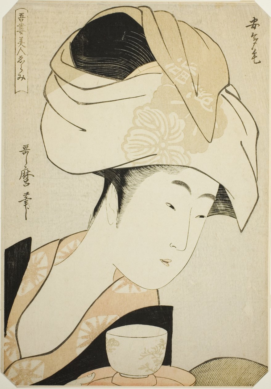 Atage, ze série "Výběr východních krás (Azuma bijin erami)" od Kitagawa Utamaro