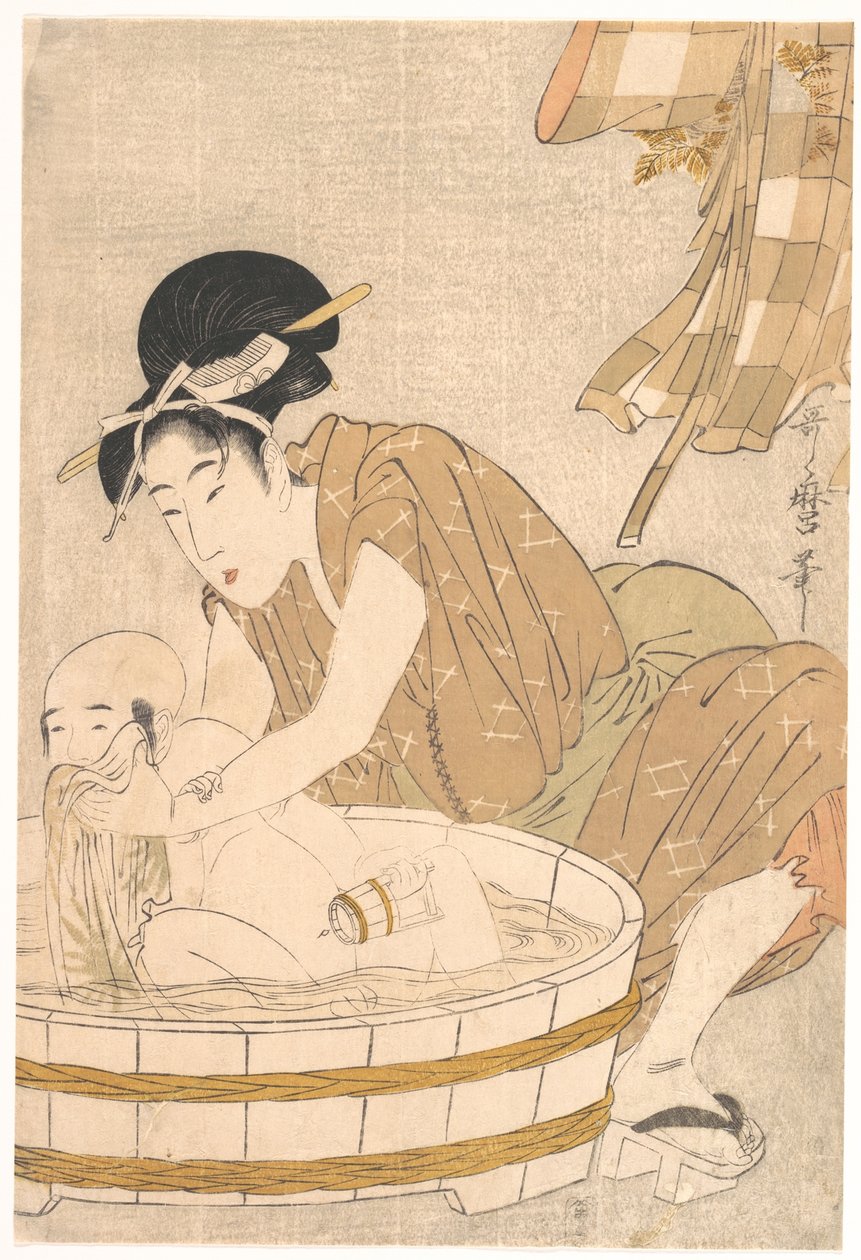 Koupání (Gyōzui) od Kitagawa Utamaro
