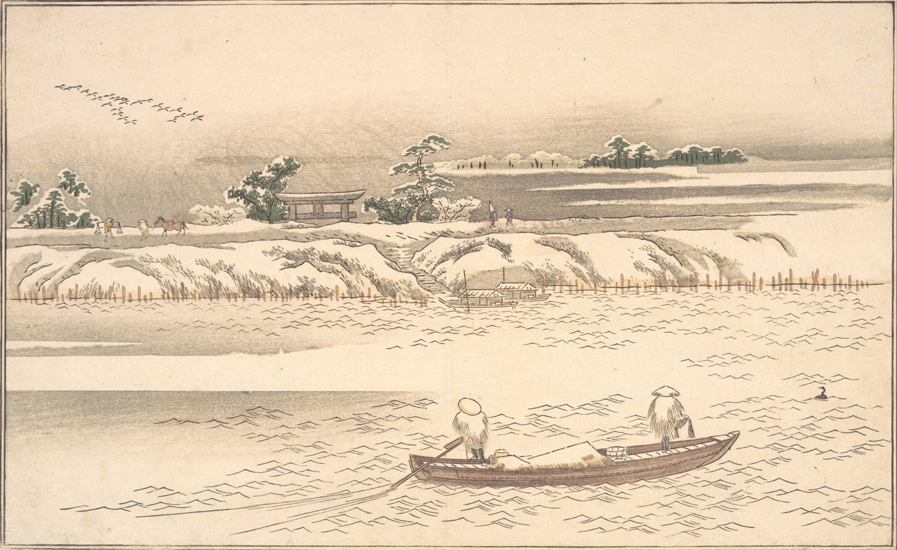 Kniha Ehon Ginsekai Svět ve stříbře, konec 18.-začátek 19. století. od Kitagawa Utamaro