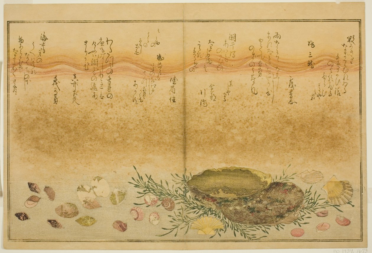 Chidori-venku, bolest-venku, ušeň, pohyb-ven, asari-venku, existuje plánovač Alláh, bract)“ od Kitagawa Utamaro