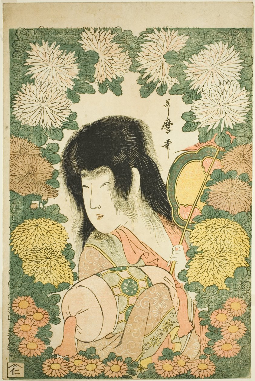 Chryzantémový chlapec od Kitagawa Utamaro