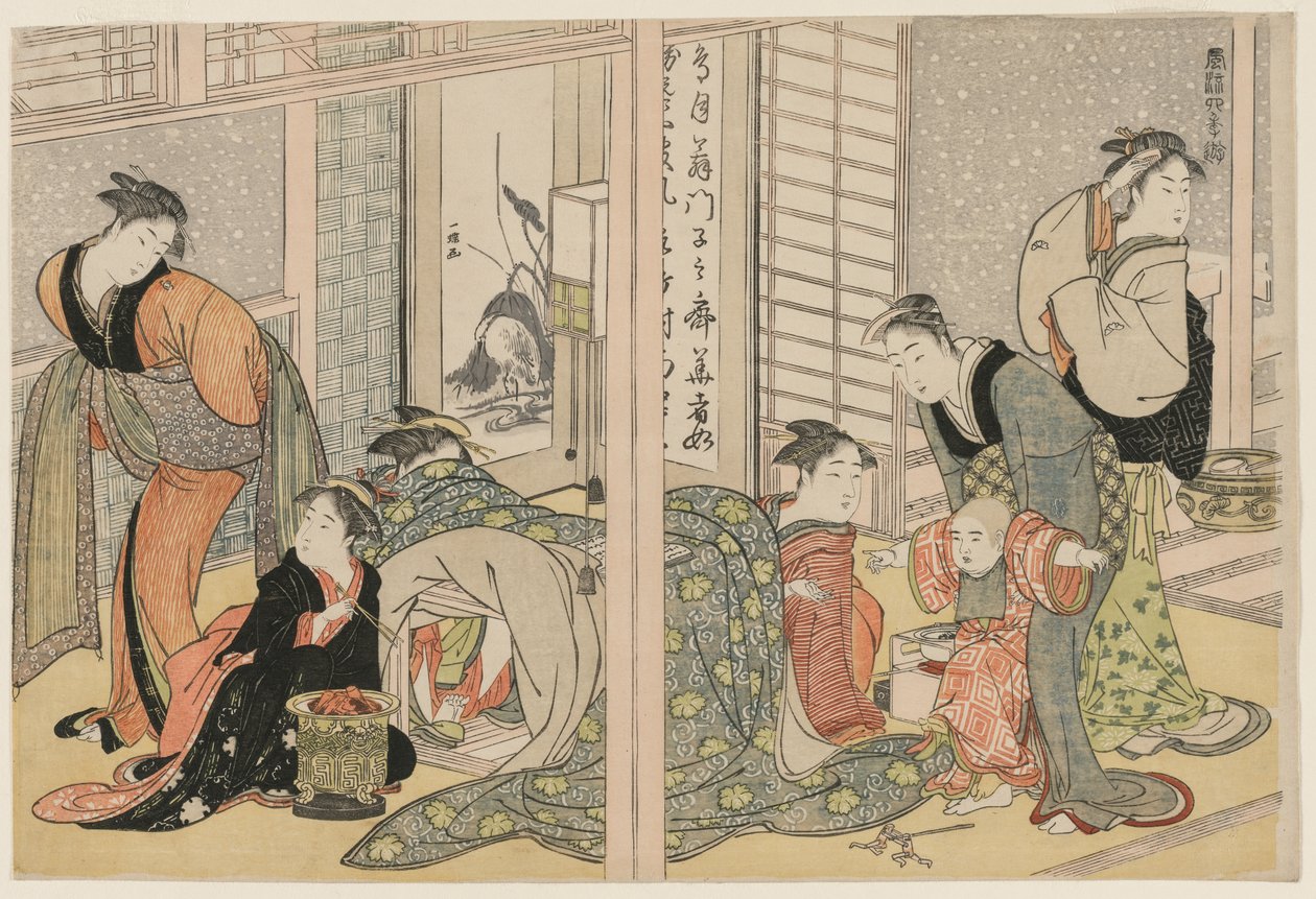 Elegantní potěšení čtyř ročních období, c. 1782. od Kitagawa Utamaro