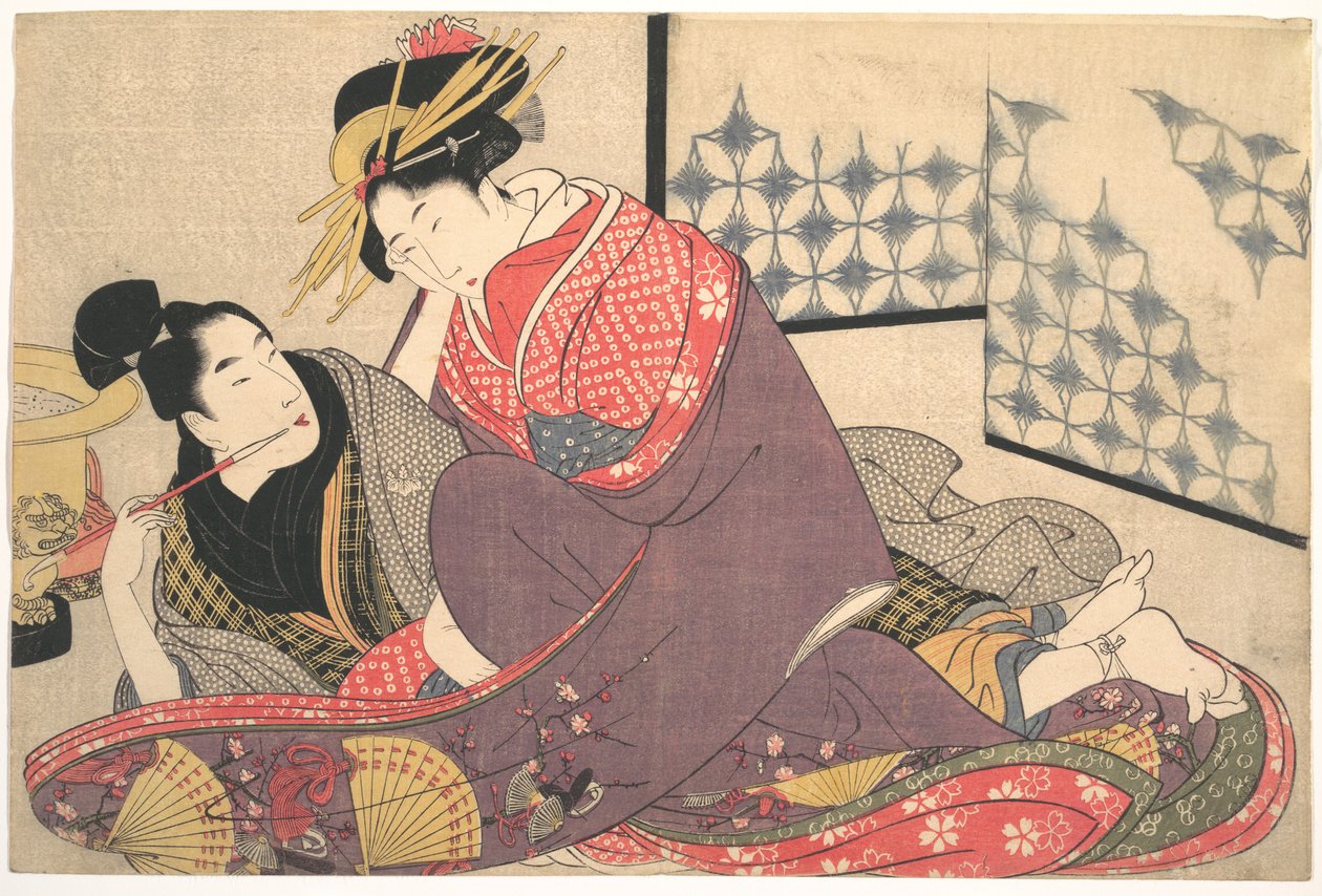 Erotický tisk od Kitagawa Utamaro