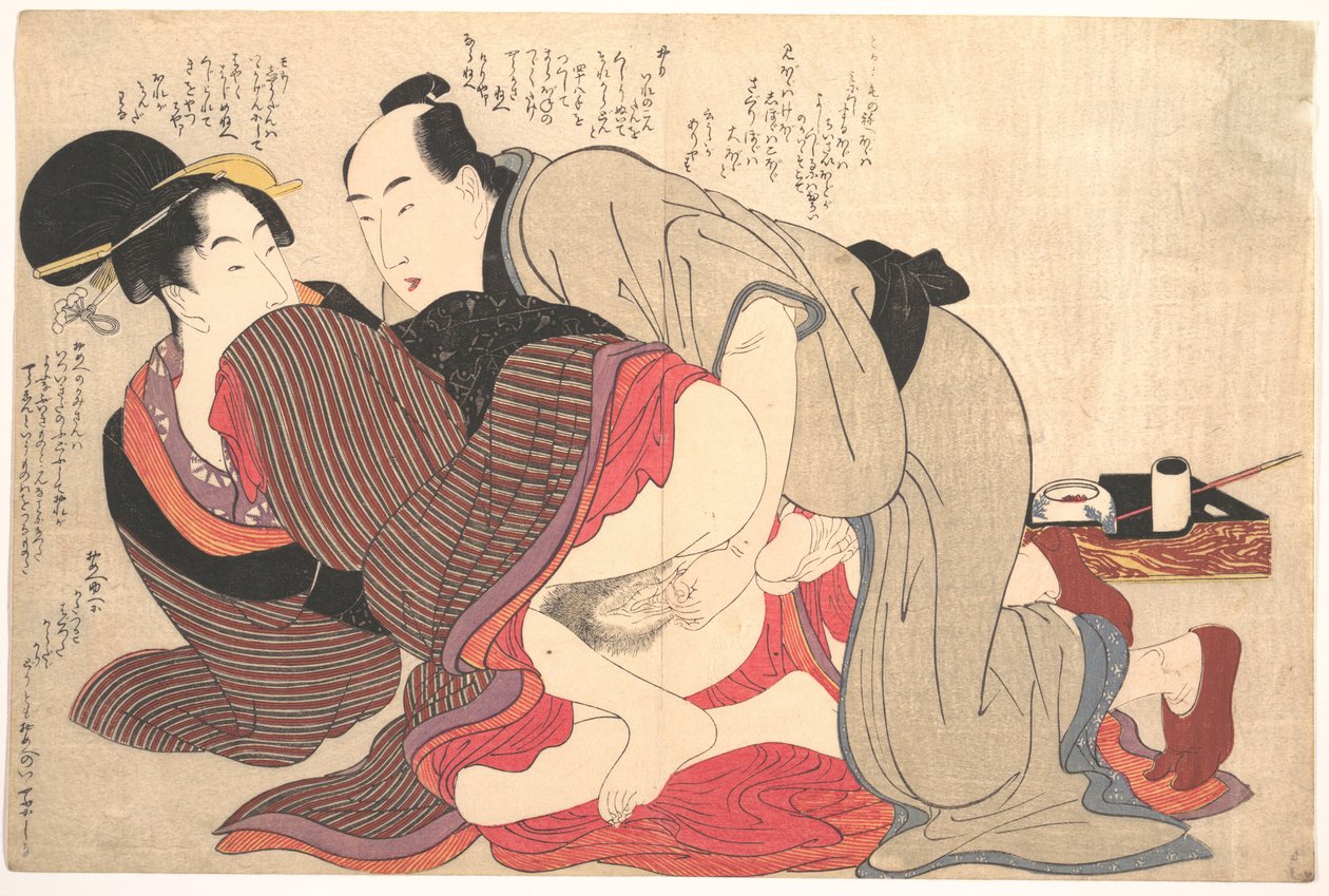 Erotický tisk od Kitagawa Utamaro