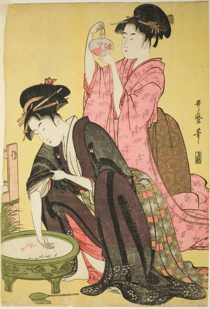 Zlatá rybka od Kitagawa Utamaro