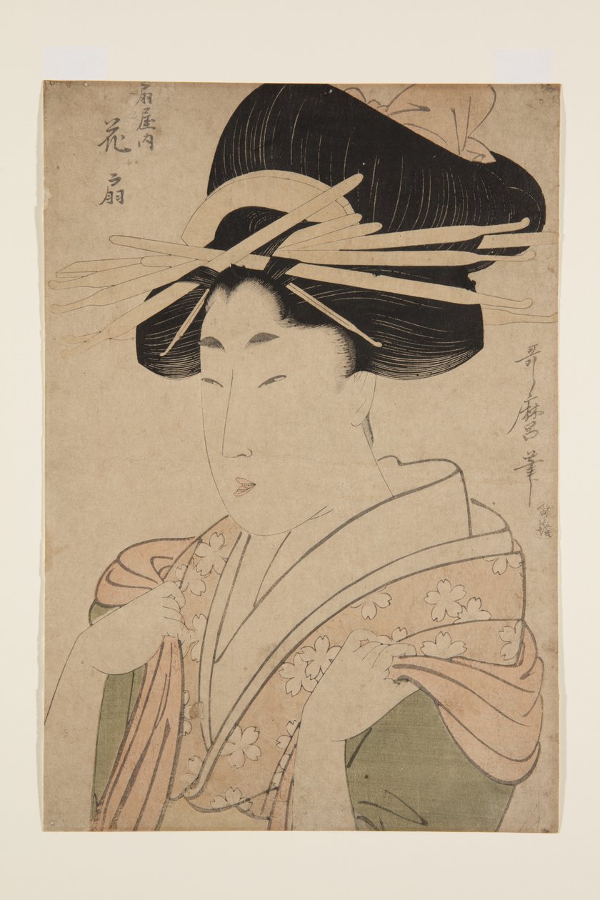 Hana?gi z ?giya (barevný dřevořez) od Kitagawa Utamaro